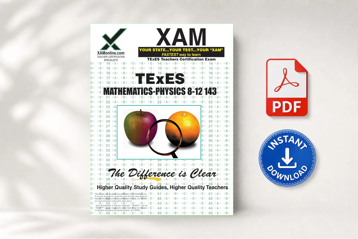 TExES Mathematics-Physics 8-12 143 Teacher Certification Test Prep Study Guide